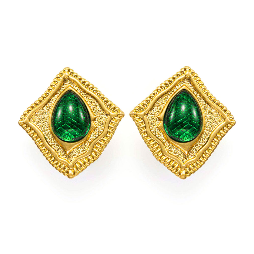 Abundance Green Gem Earrings Jewelry Earrings Gemstones Cubic Zirconia Shes Amoré 7391