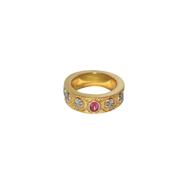 Gold Zircon Ring