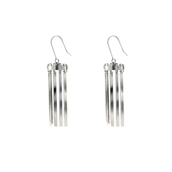 Silver Fringe Earrings