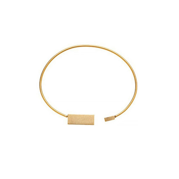 Gold Square Cuff Bracelet