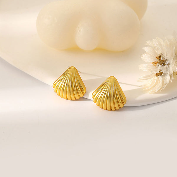 Minimalist Vintage Shell Earrings