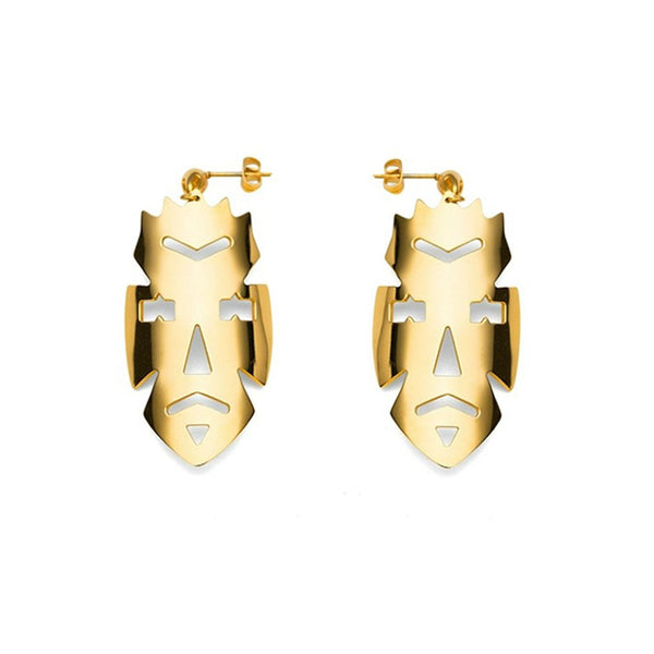 Golden Transformers Earrings