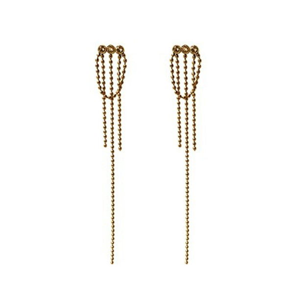 Waterfall Chain Tassel Earrings