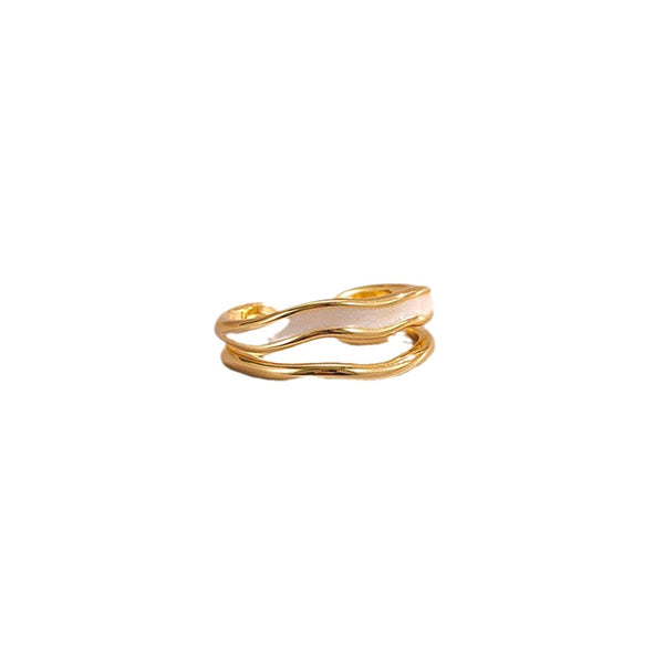 Double-Layer Hollow Design Fashion Ring