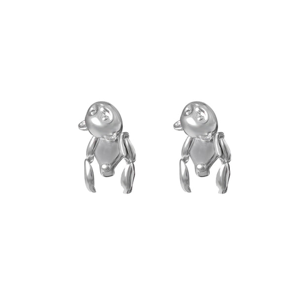 Silver Bear Earrings