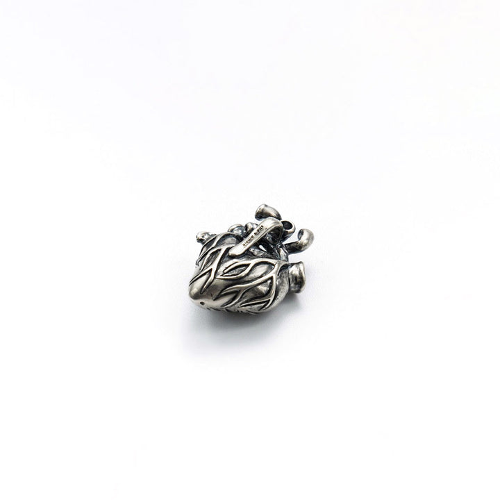 Brave Heart necklace charm-jewelry-Silver-Antique-pendant-heart pendant-Shesamore-jewelry   