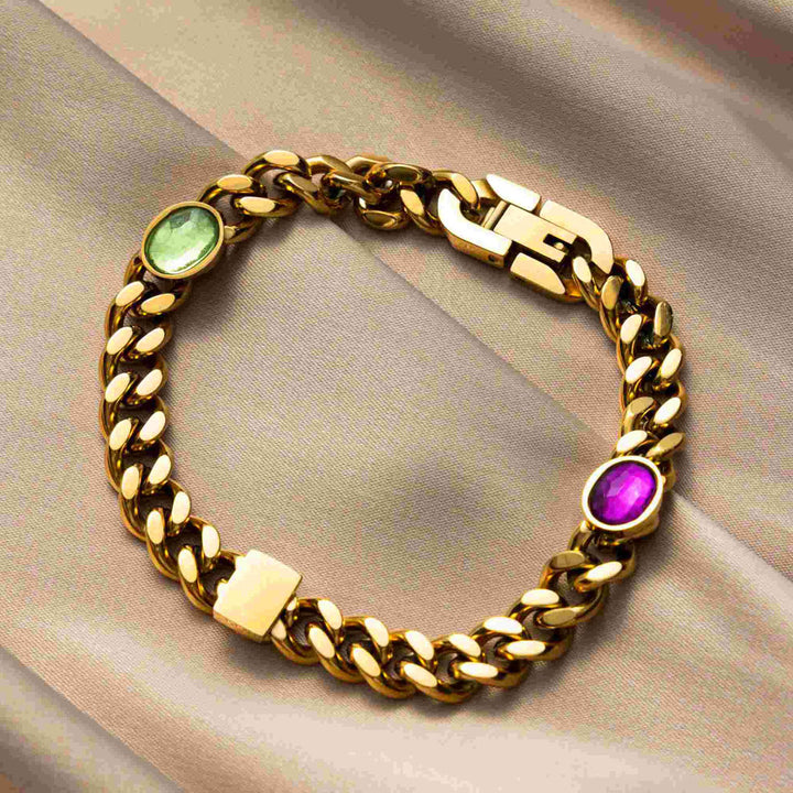 Dionysus_s-Delight-golden-bracelet-Stainless-Steel-Gemstones-Cubic-Zirconia-Gold-Vermeil-Kaleidoscopic-golden-chain-jewelry-Shesamore-image