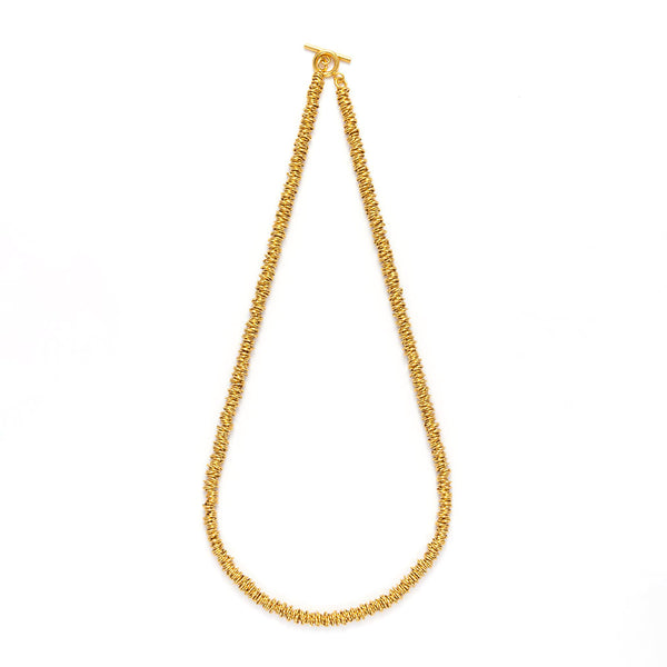  Mystical Halo chunky golden necklace-Gold Vermeil-Copper+18k Yellow Gold Vermeil