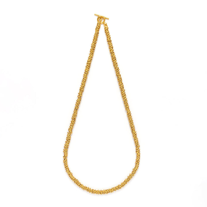  Mystical Halo chunky golden necklace-Gold Vermeil-Copper+18k Yellow Gold Vermeil