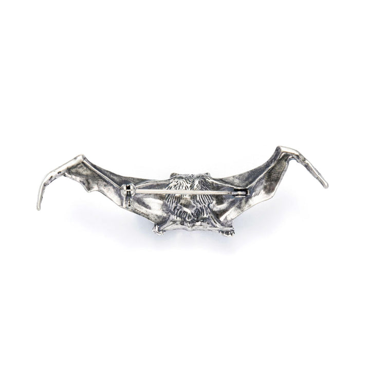 Rebirth bat Brooch-Silver-plated-backside-Shesamore jewelry