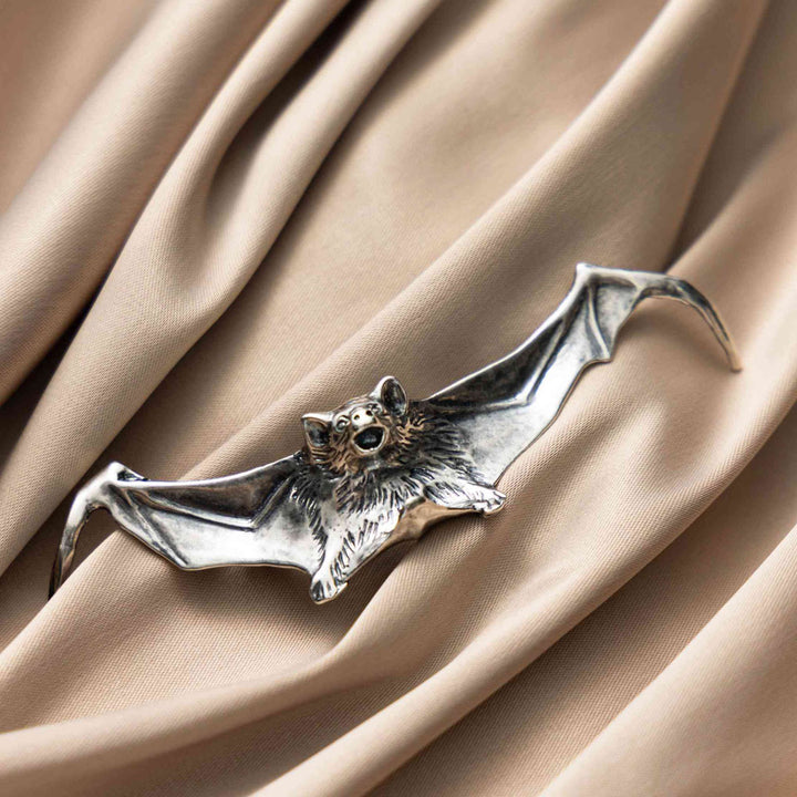 Rebirth bat Brooch-Silver-plated-Shesamore jewelry  