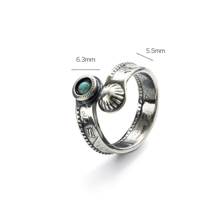 The Eye of Truth sliver ring-Silver-Shesamore jewelry -size