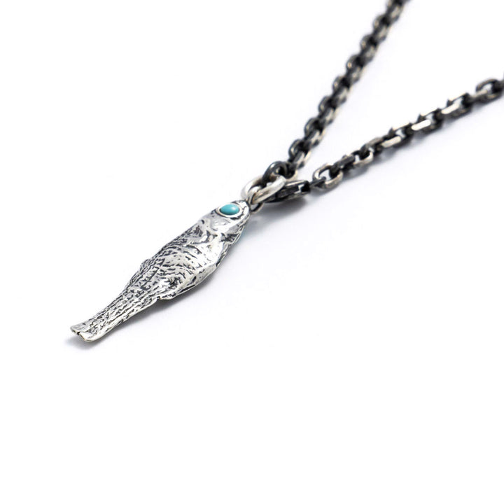 The Tranquil Sea God necklace-Neptune-necklace-Antique-Pendant-fish necklace-Shesamore-jewelry